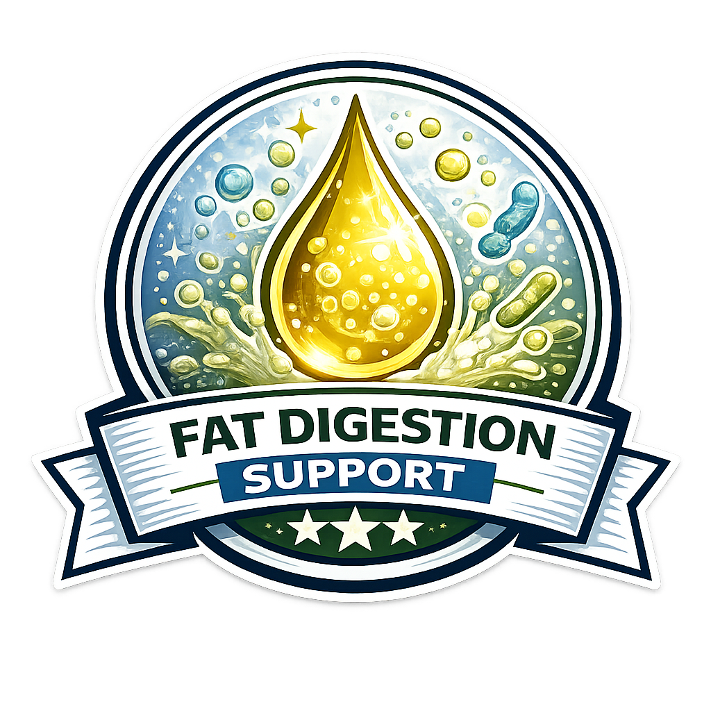 Fat digestion support comparison icon showing bile-based approach